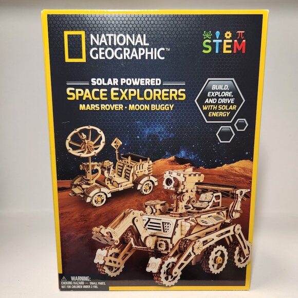 NEW NATIONAL GEOGRAPHIC Solar Model Kit Wooden 3D Puzzle Models NASA Space Explo - Picture 1 of 16